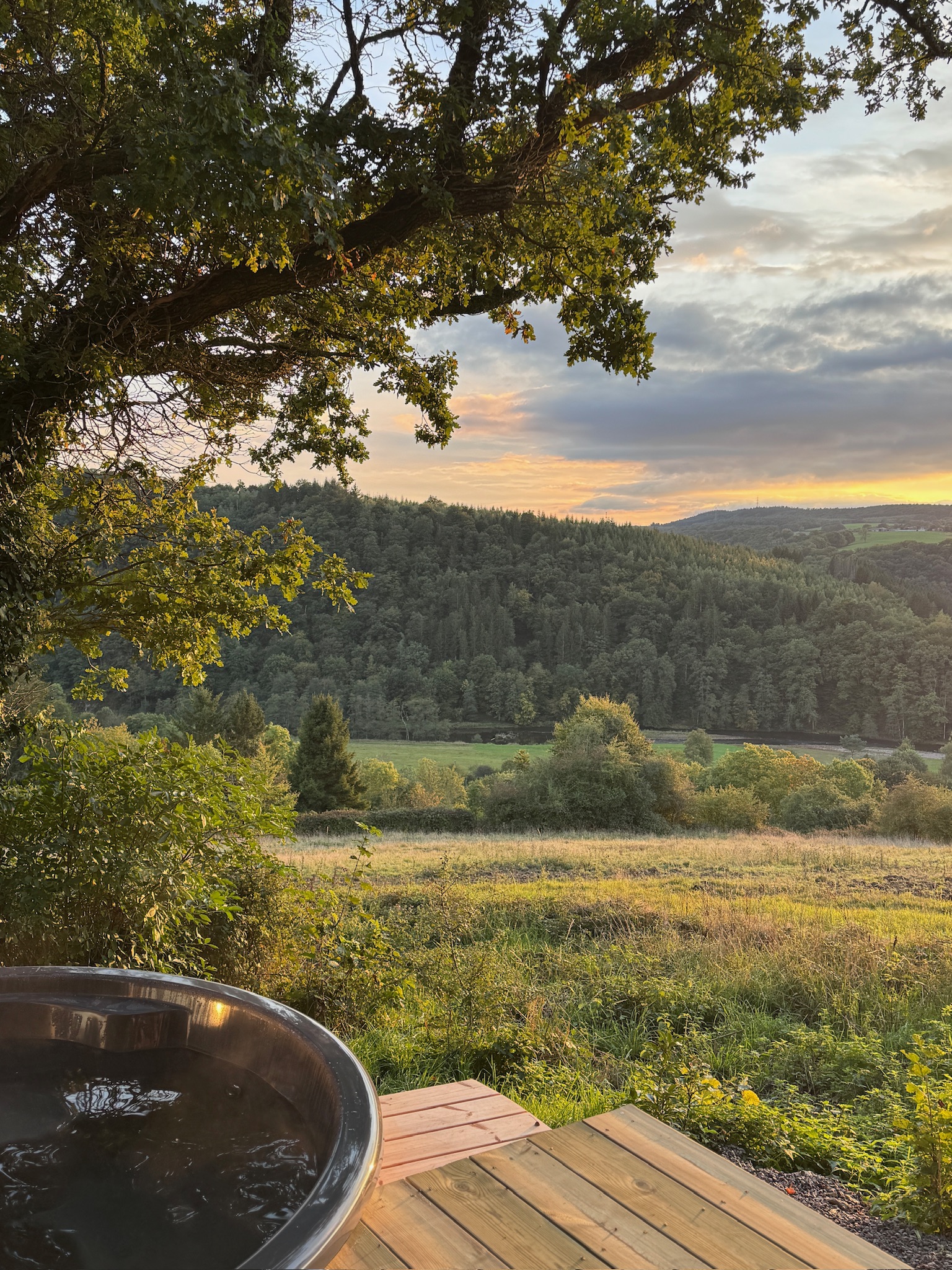 Hot tub with panoramic view